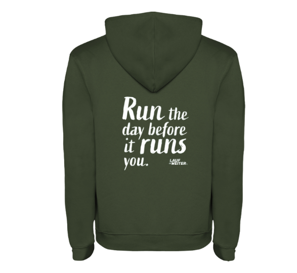 Hoodie "Run the Day" Damen
