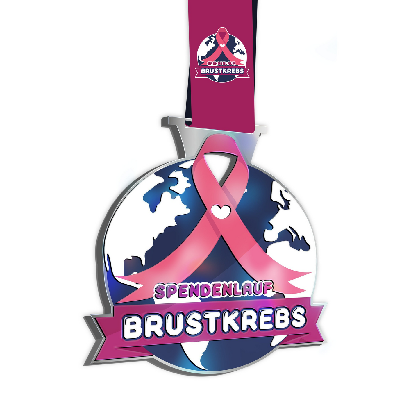 Medaille "Brustkrebslauf"
