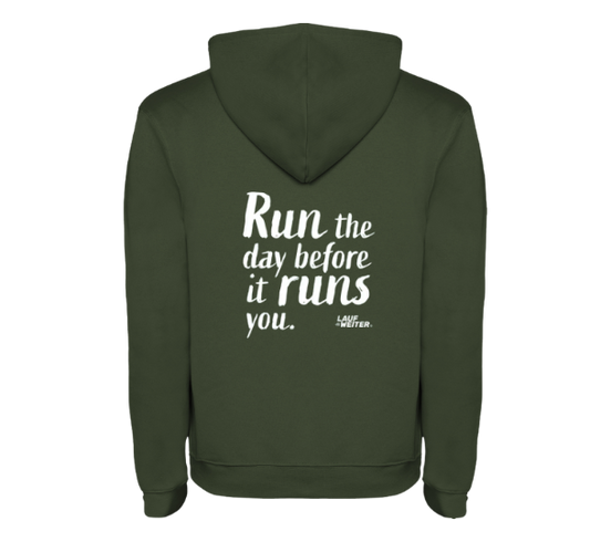 Hoodie "Run the Day" Damen