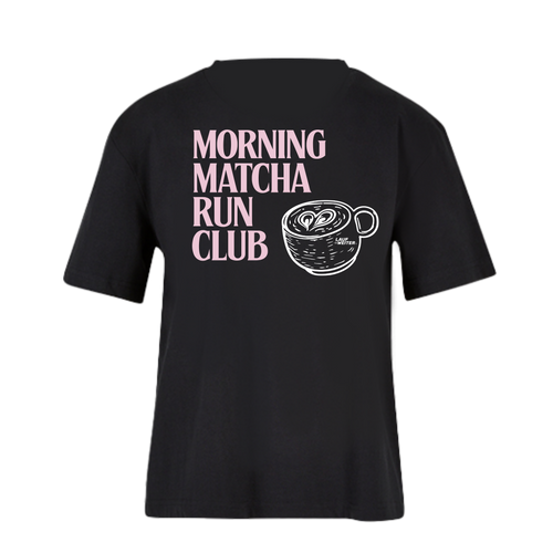 Baumwollshirt Damen "Matcha Morning Run"