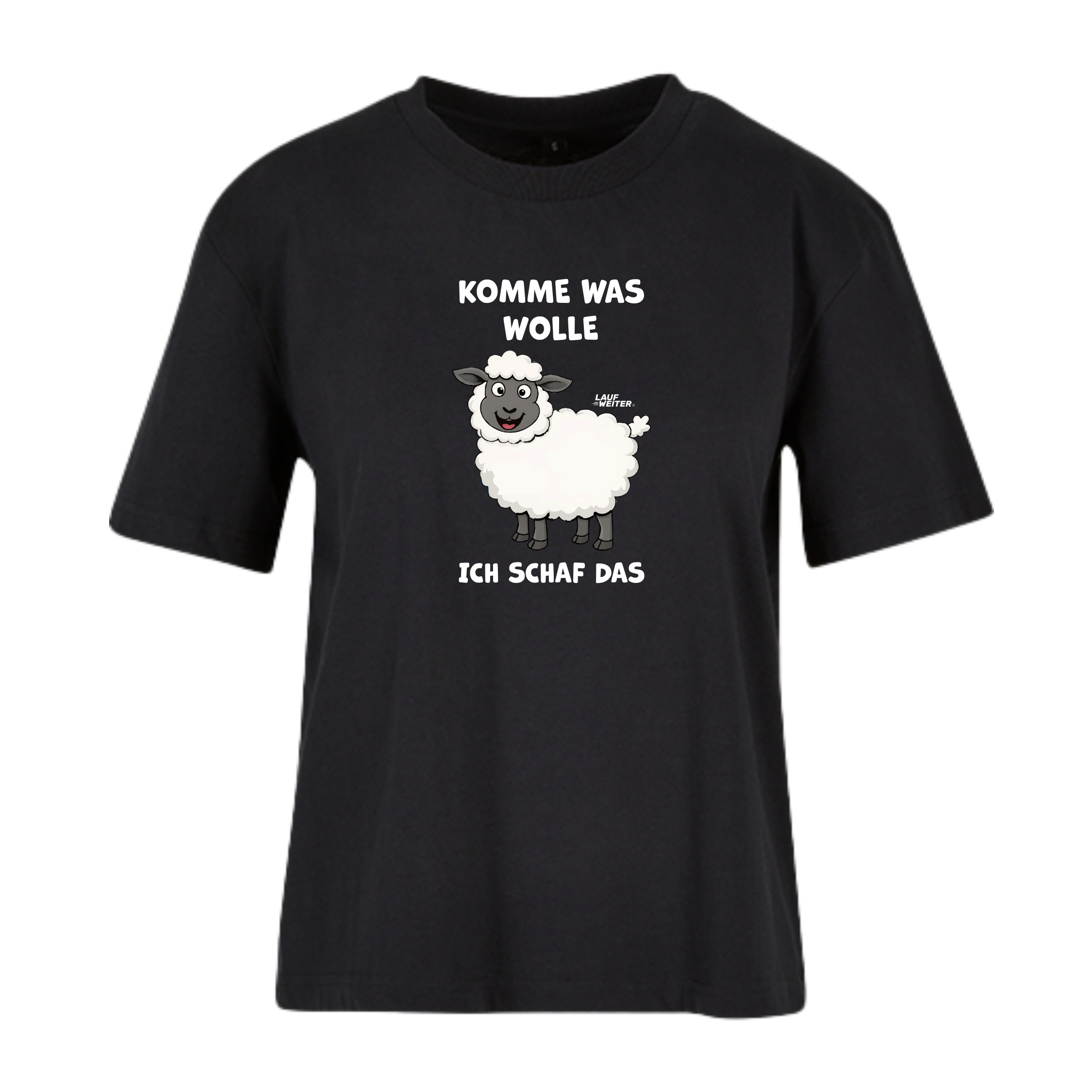 Baumwollshirt Damen "Komme was Wolle"