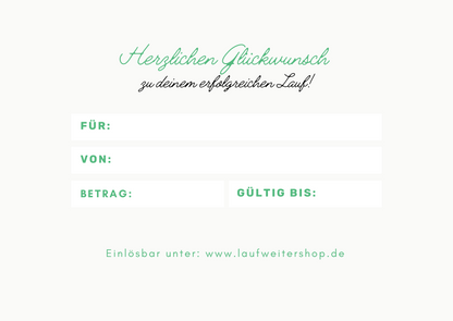 Lauf Weiter Shop Gutschein