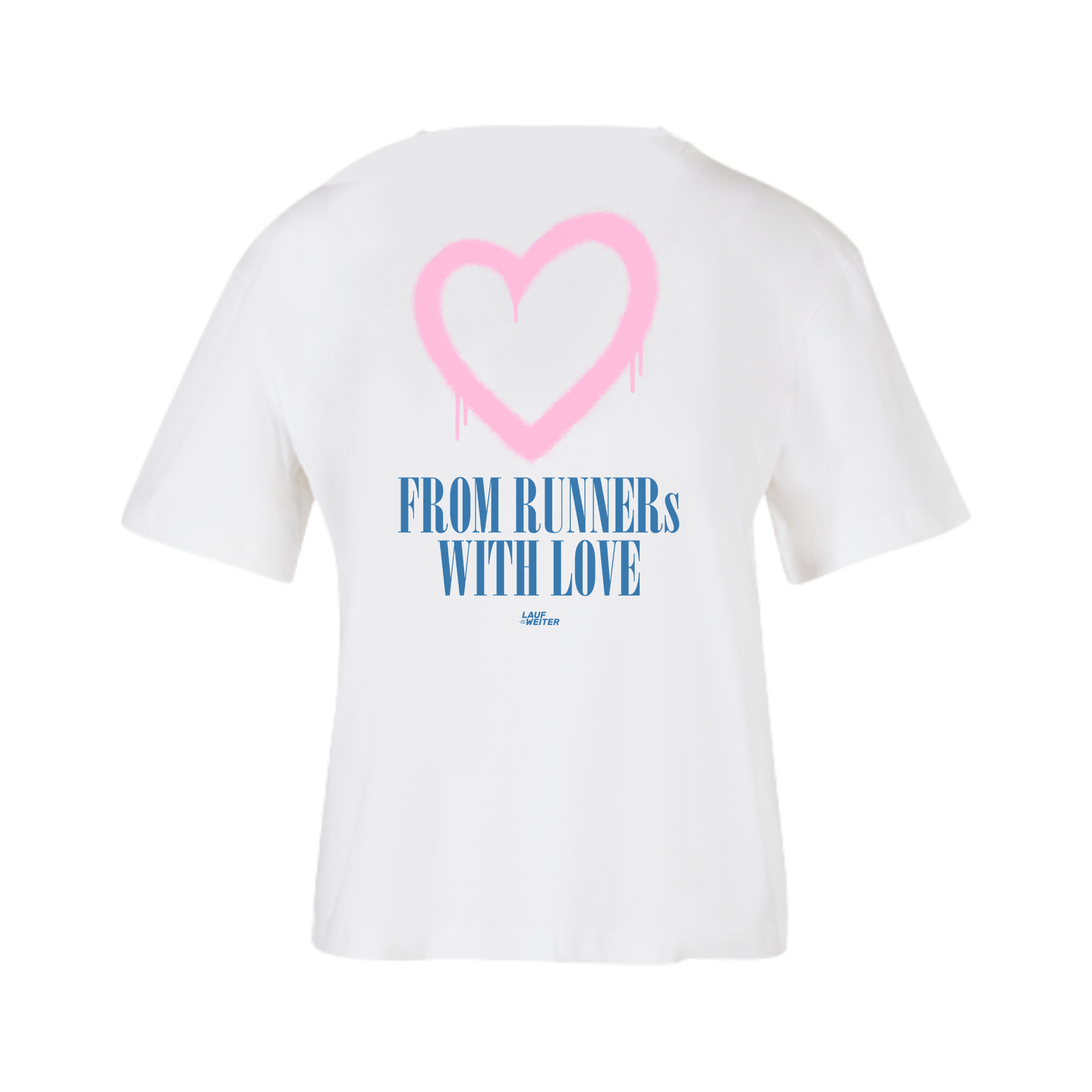 Baumwollshirt Damen "From Runners with love"