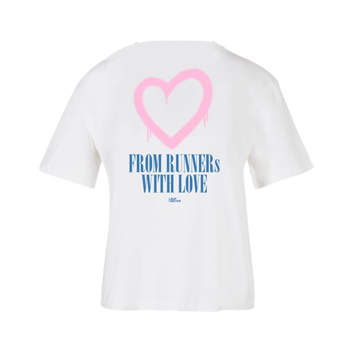 Baumwollshirt Damen "From Runners with love"