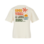 Baumwollshirt Damen "Good Vibes & Long Runs"