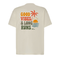Baumwollshirt "Good Vibes & Long Runs"