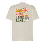 Baumwollshirt "Good Vibes & Long Runs"