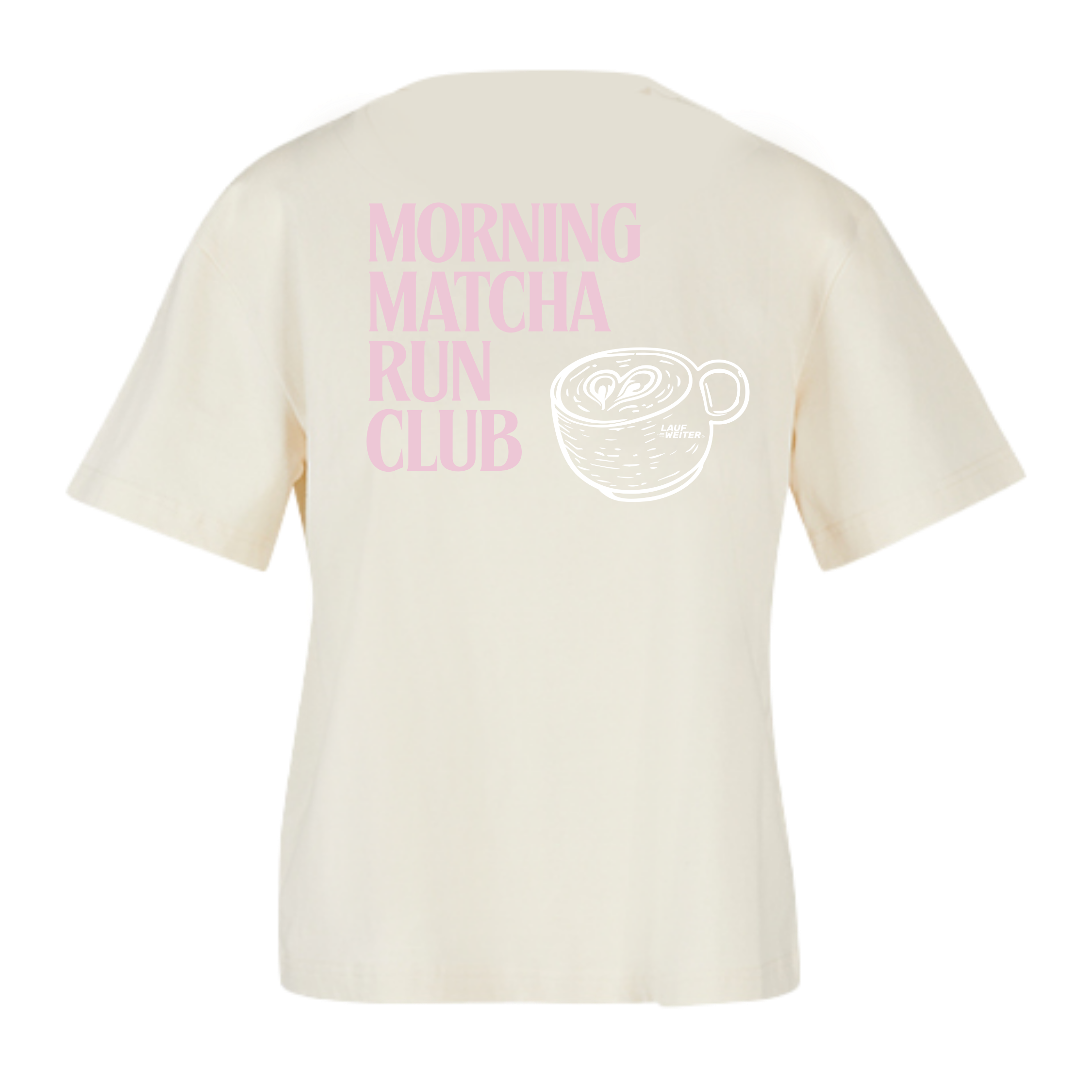 Baumwollshirt Damen "Matcha Morning Run"