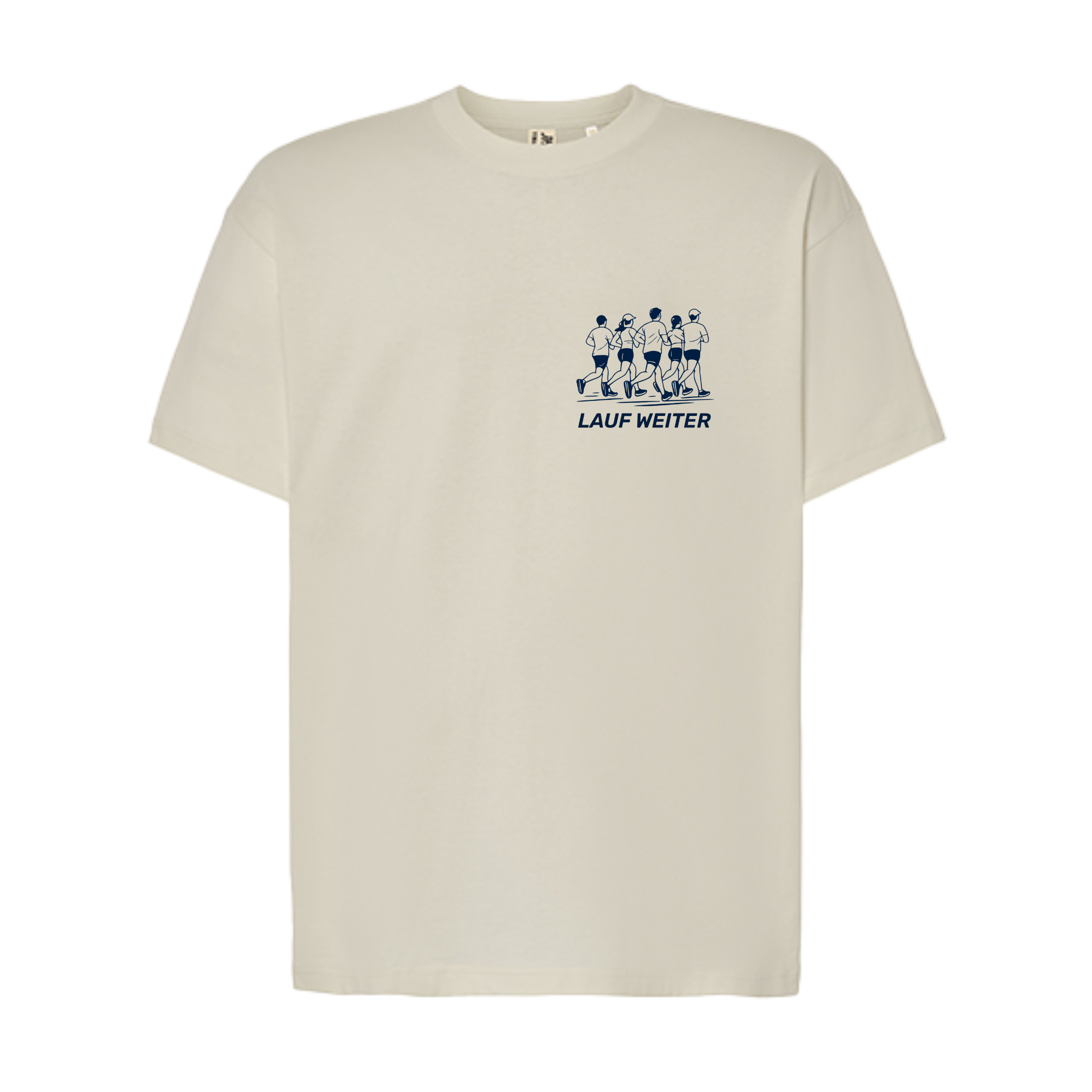Baumwollshirt "Running is a new Club"