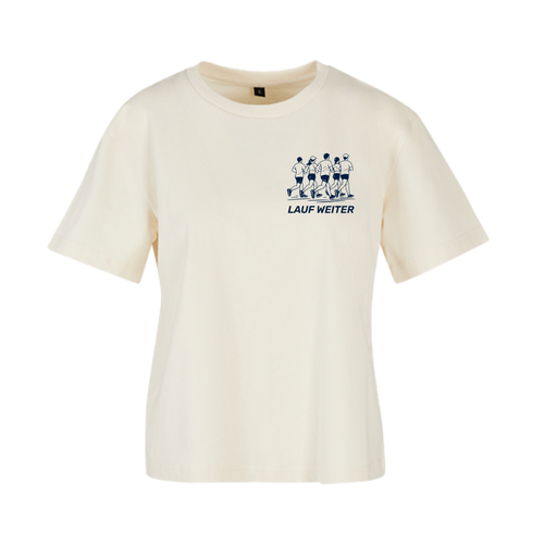 Baumwollshirt Damen "Running is a new Club"