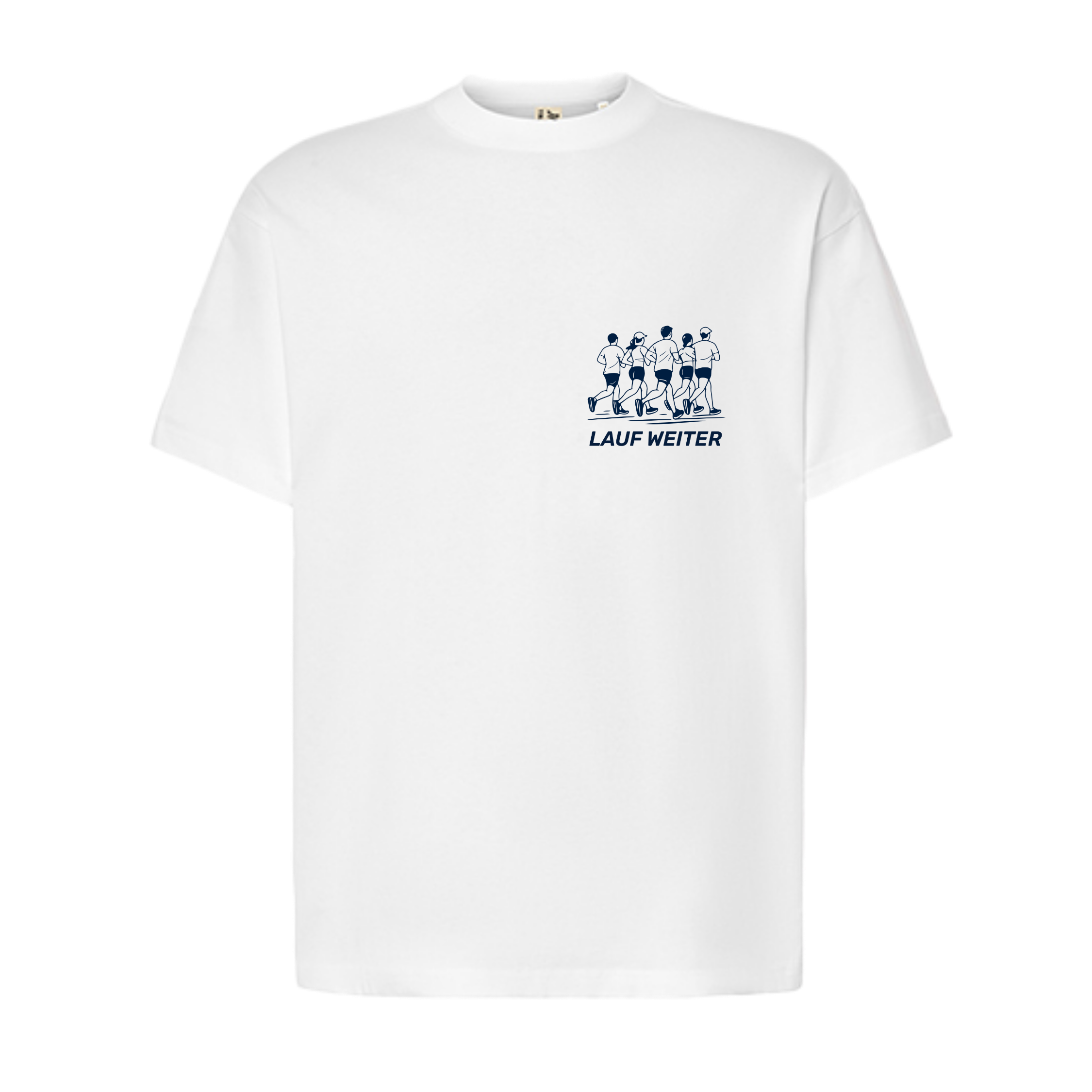 Baumwollshirt "Running is a new Club"