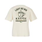 Baumwollshirt Damen "Kaffee & Endorphine"