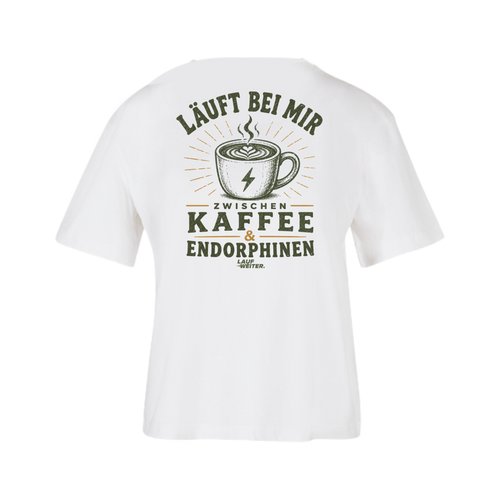 Baumwollshirt Damen "Kaffee & Endorphine"