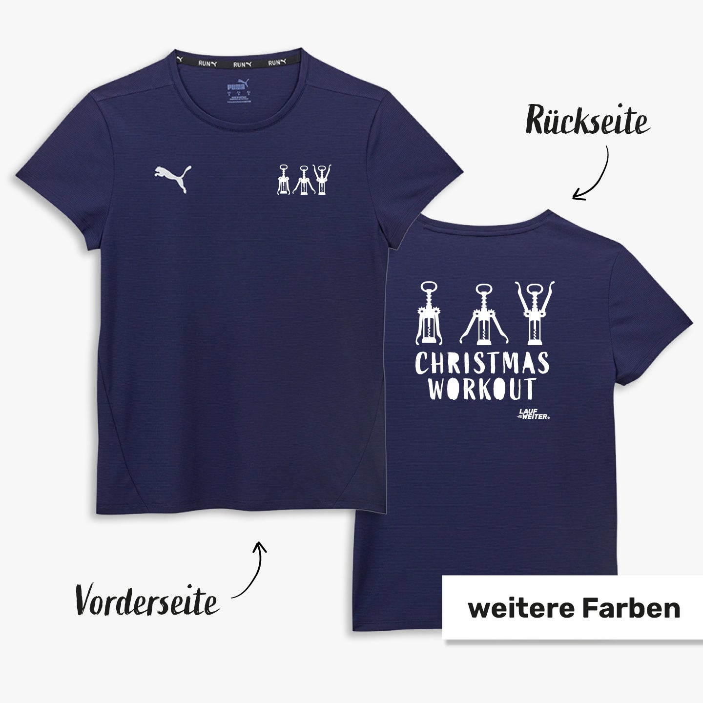 Puma Trainingsshirt "Christmas Workout" Damen