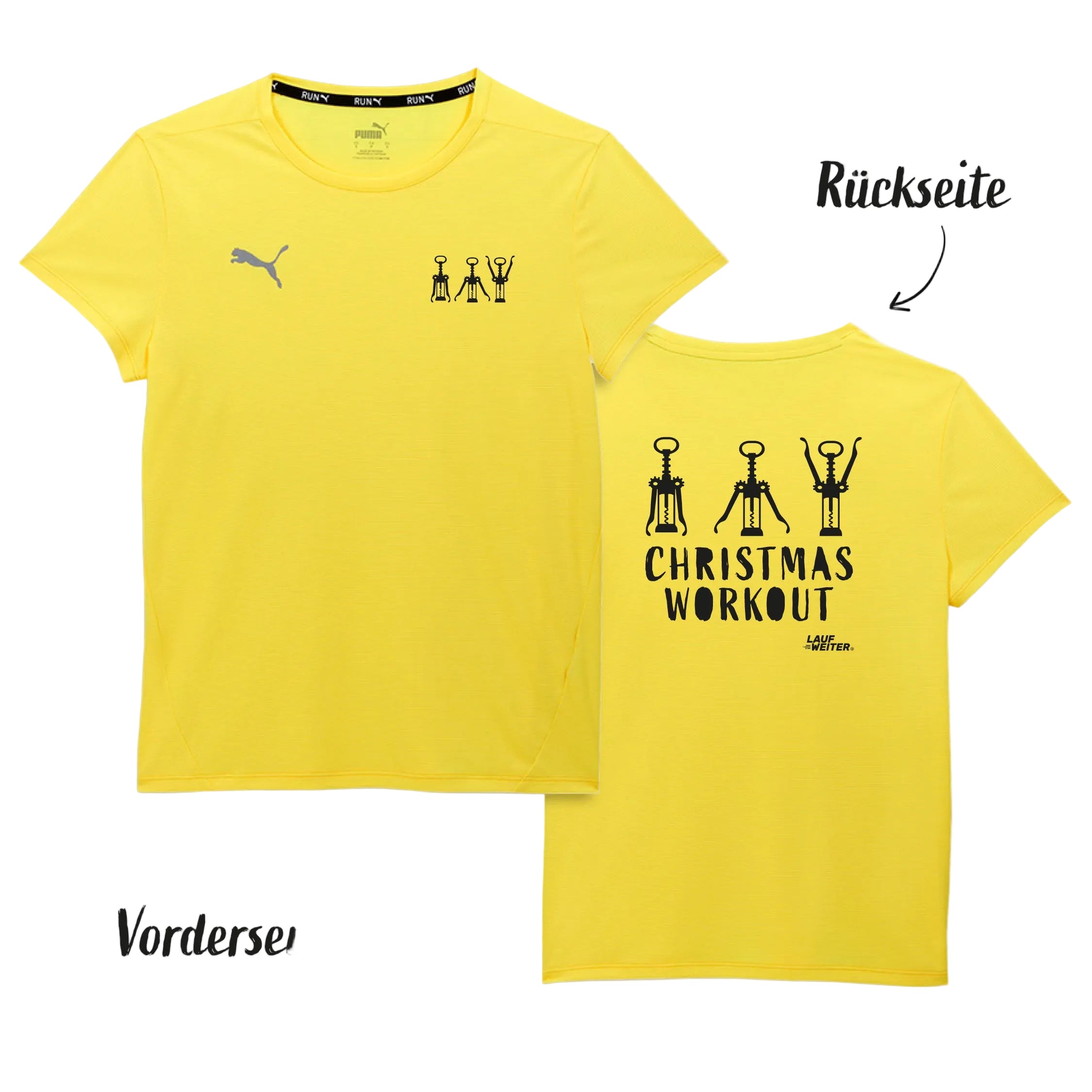 Puma Trainingsshirt "Christmas Workout" Damen