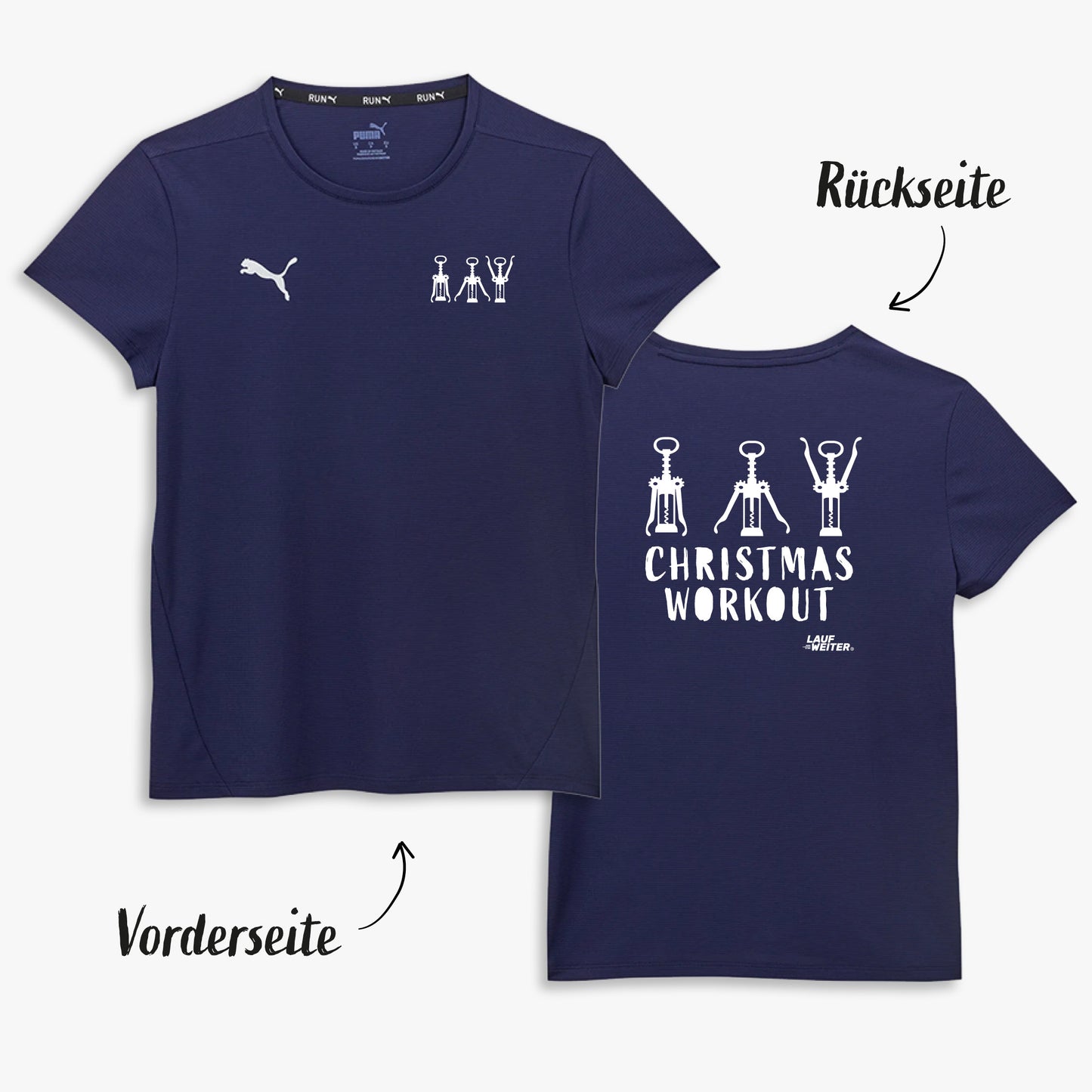 Puma Trainingsshirt "Christmas Workout" Damen