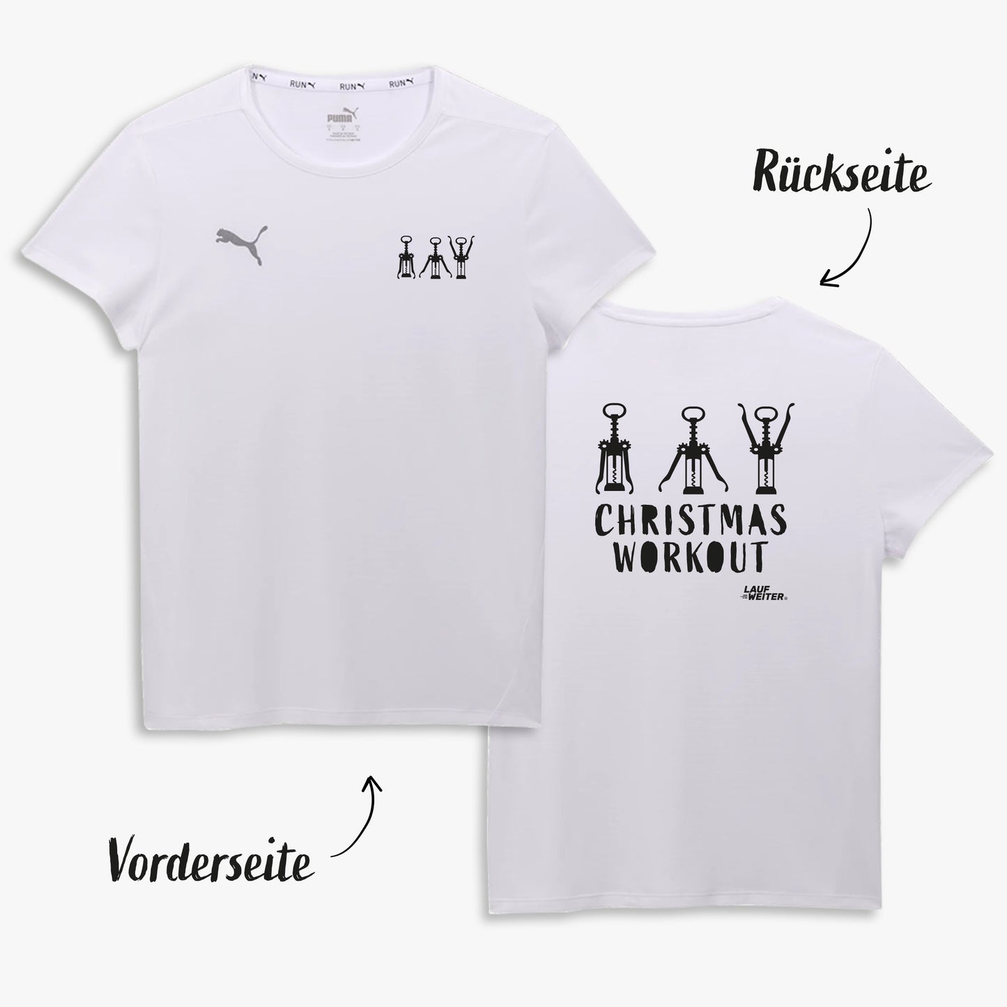 Puma Trainingsshirt "Christmas Workout" Damen