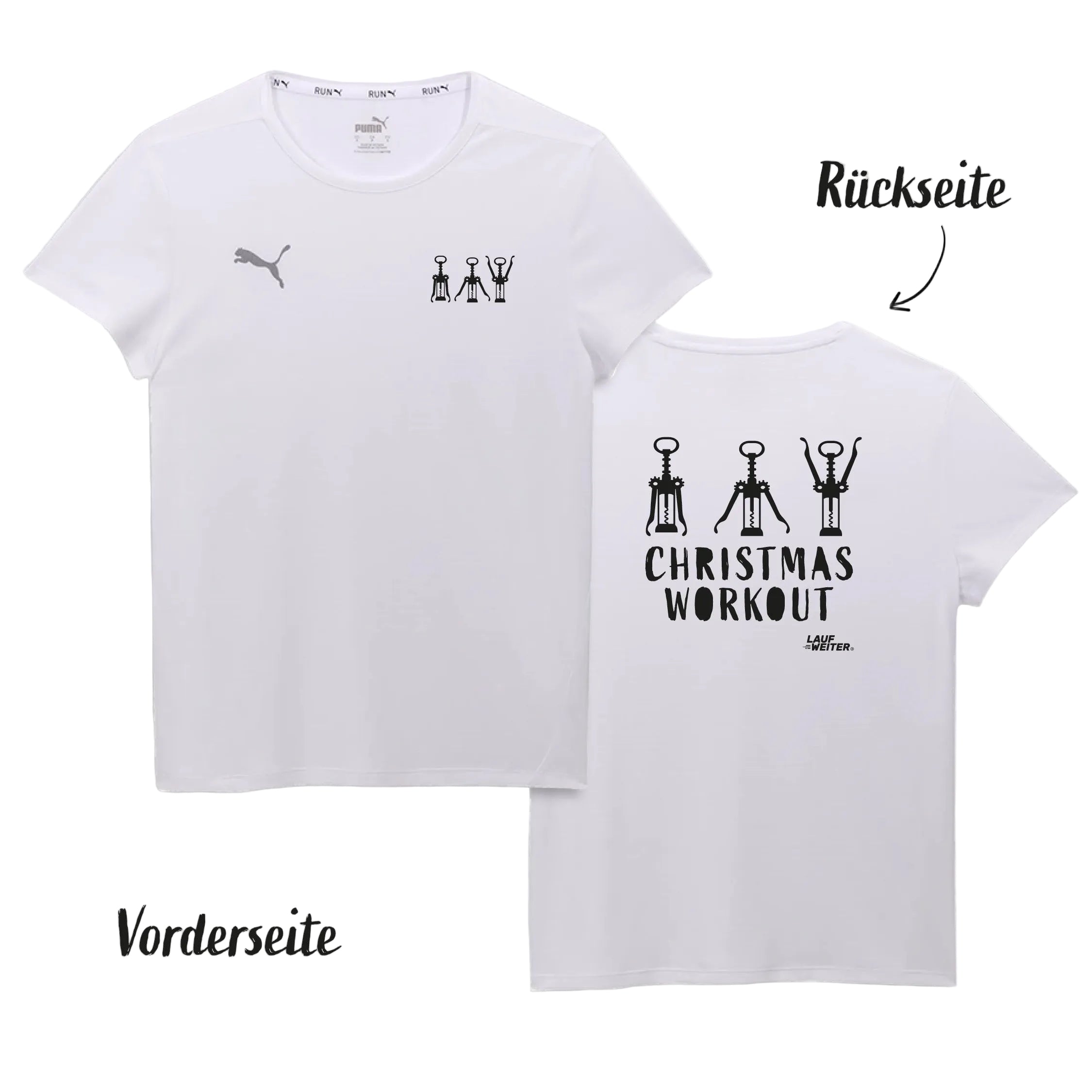 Puma Trainingsshirt "Christmas Workout" Damen