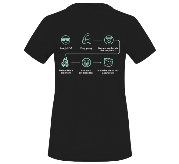 Funktionsshirt "Emoji Gefühle" Damen