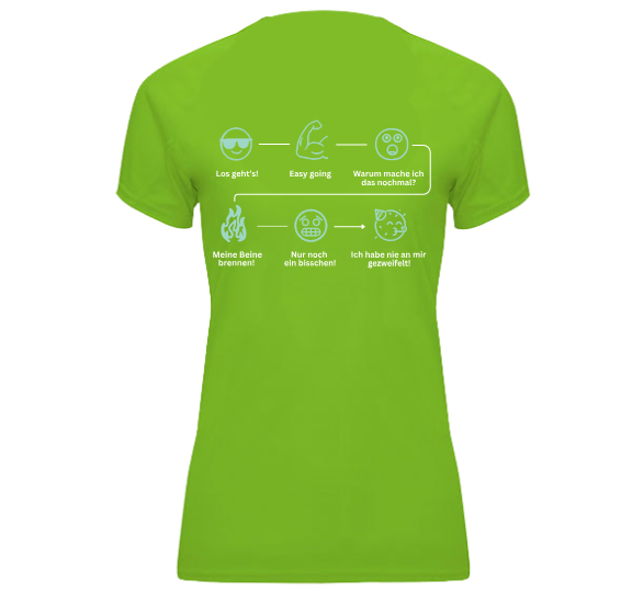Funktionsshirt "Emoji Gefühle" Damen