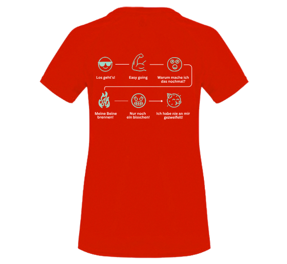 Funktionsshirt "Emoji Gefühle" Damen