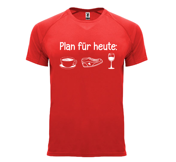 Funktionsshirt "Plan für heute" Herren