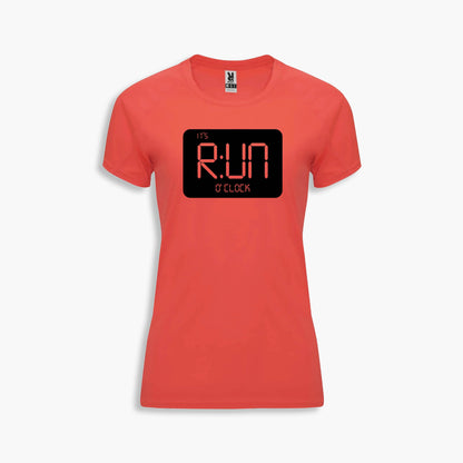 functional shirt "Run o'clock" women