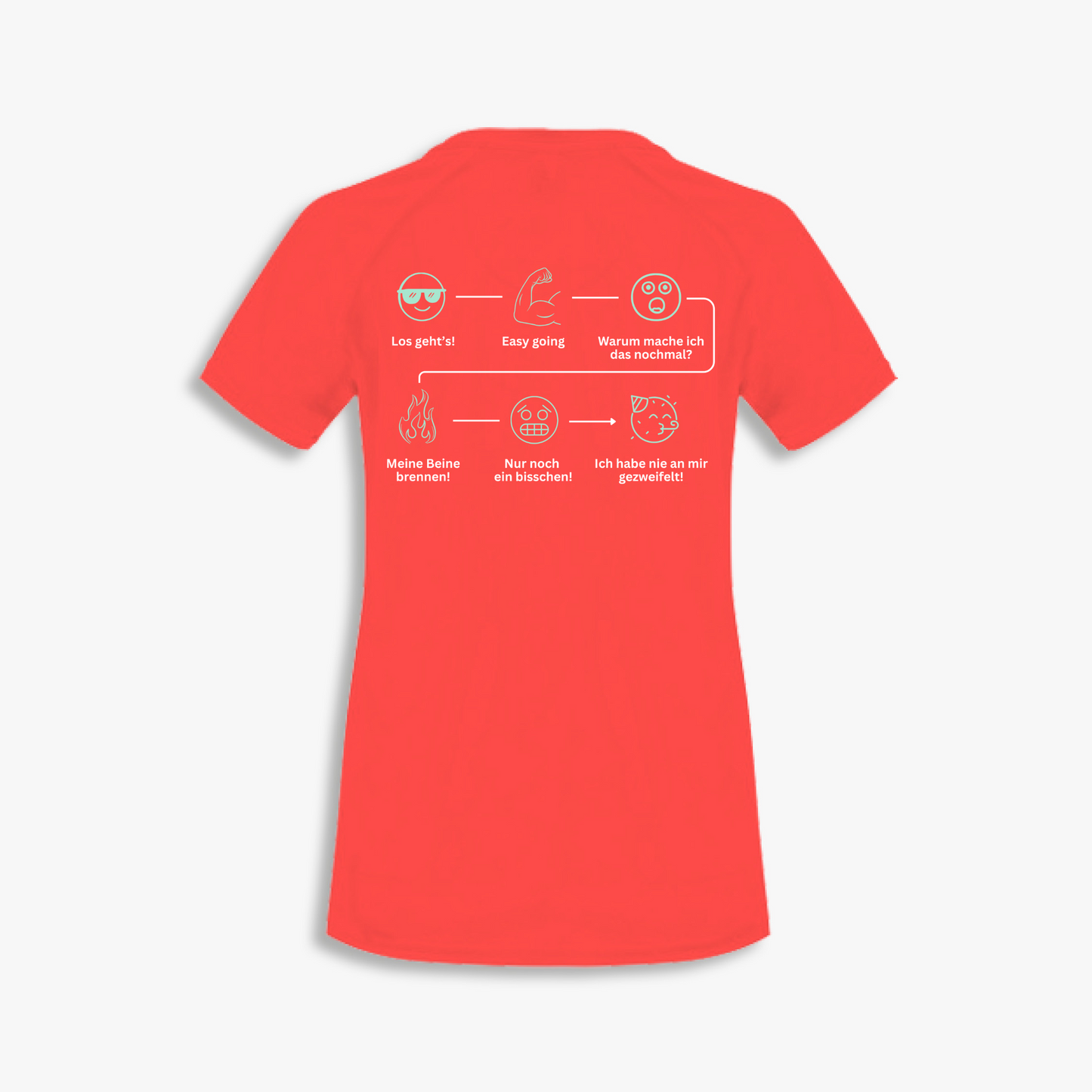 Funktionsshirt "Emoji Gefühle" Damen