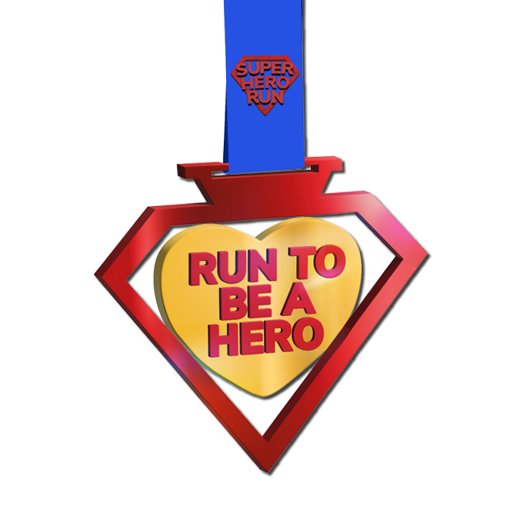Medaille "Super Hero Run"