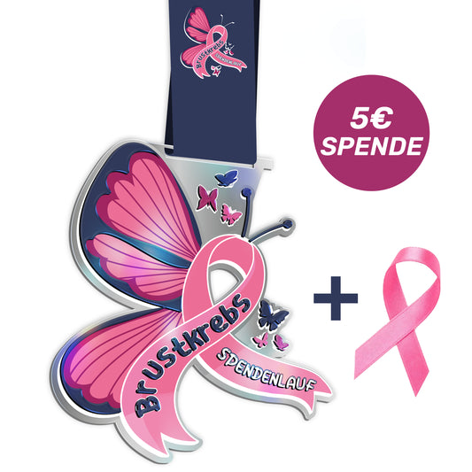 Medaille "Brustkrebs Spendenlauf"