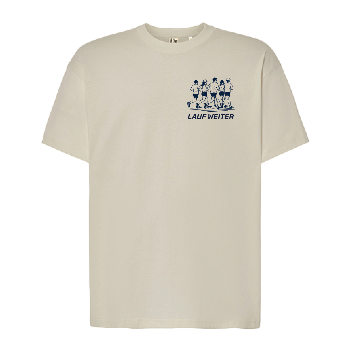 Baumwollshirt "Running is a new Club"